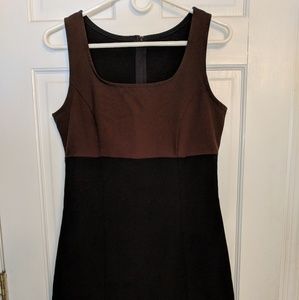Brown and black tank dress